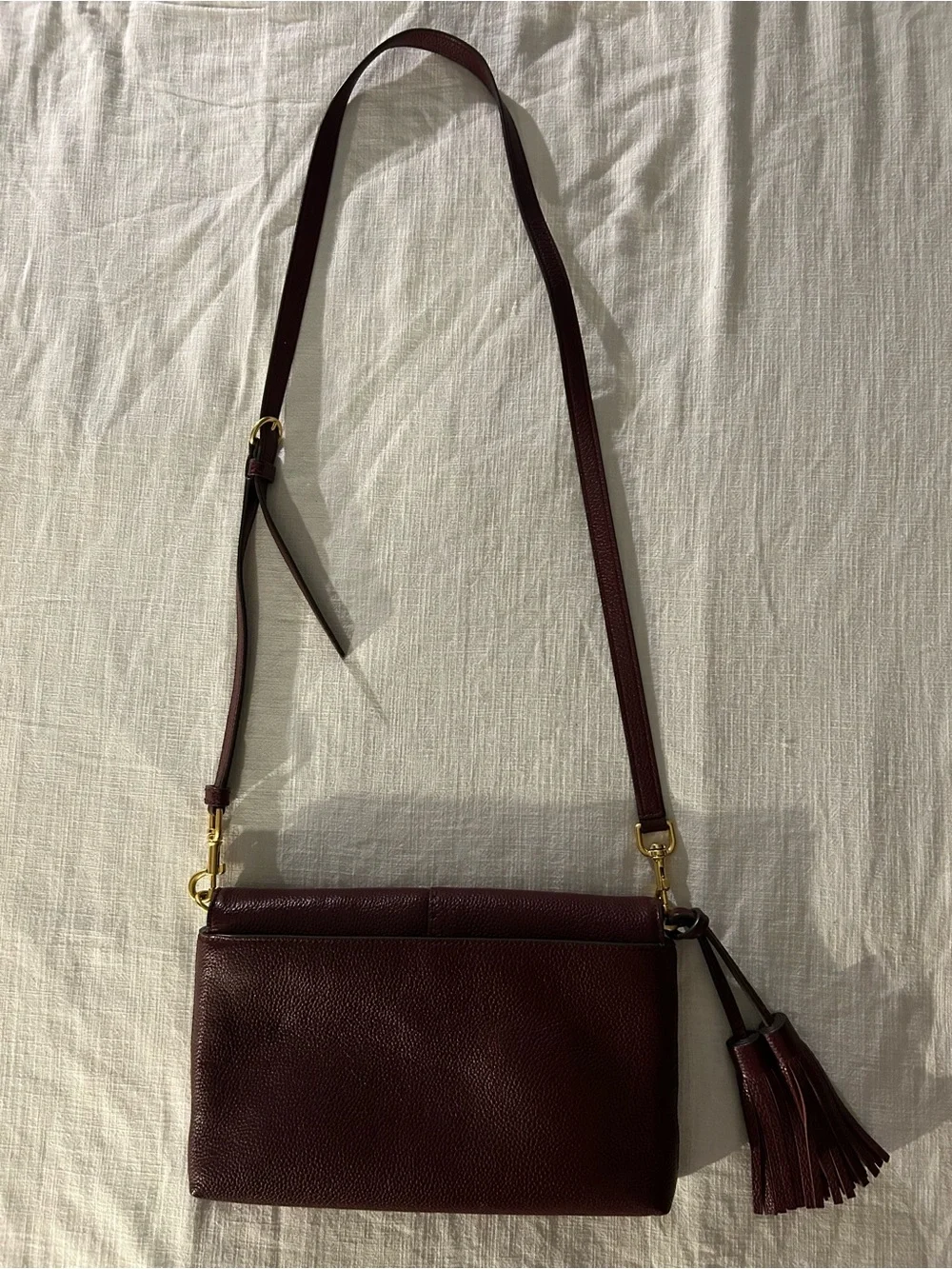 Tory Burch Burgundy McGraw Crossbody
